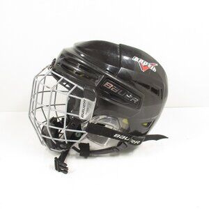 Bauer RE-AKT 100 YTH Ice Hockey Helmet youth size 6 1/8 - 6 3/4 & Cage FM RE-AKT
